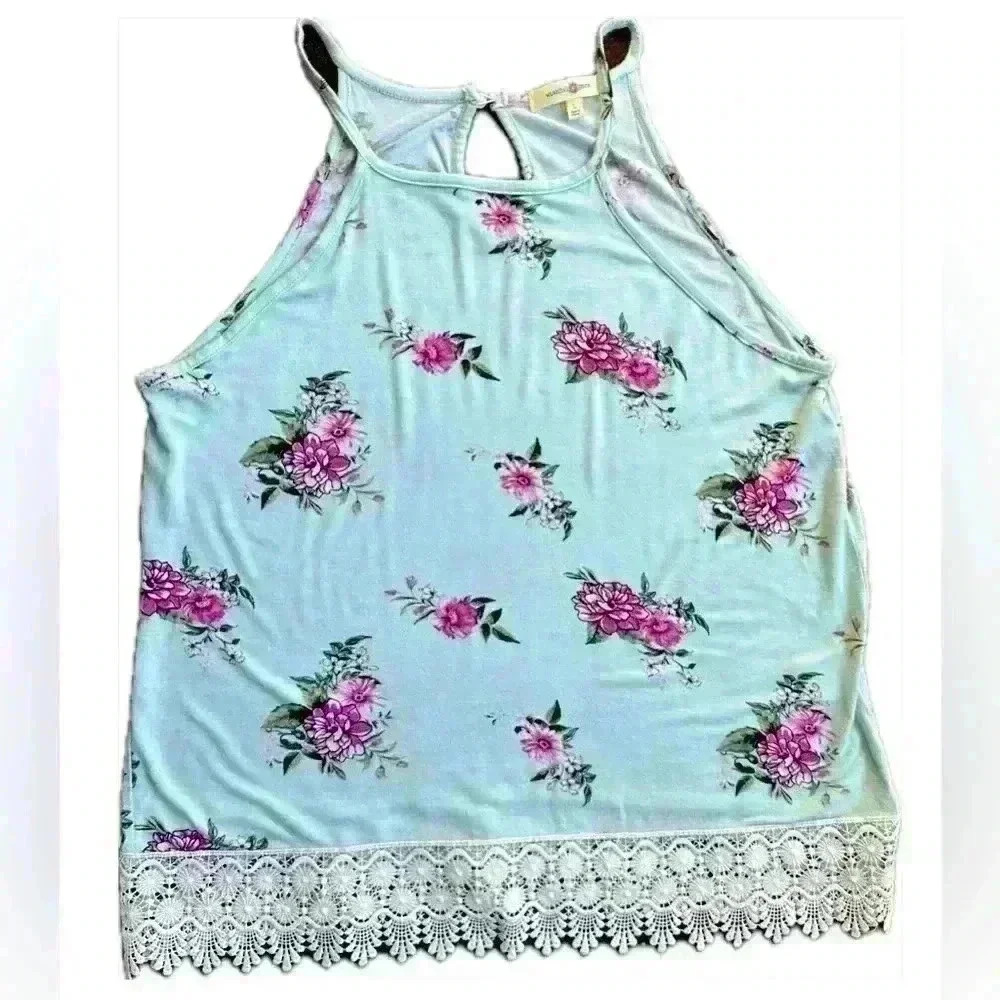 Wishful Park Blue Sleeveless Tank Top (3)